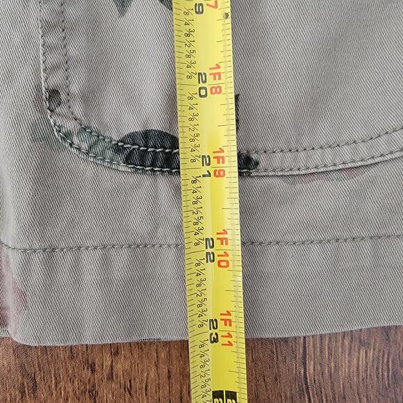 Maurices Jacket Shacket Floral Olive Green 100% Cotton Sz S Gorpcore Casual Boho - Picture 5 of 7